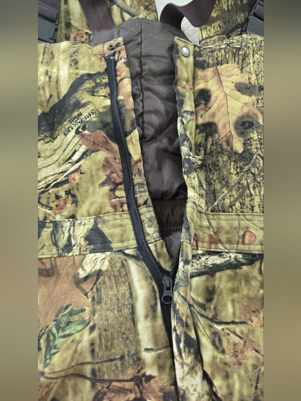 RedHead Green and Brown Camouflage Bib Overalls - Picture 6 of 6